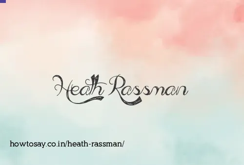 Heath Rassman