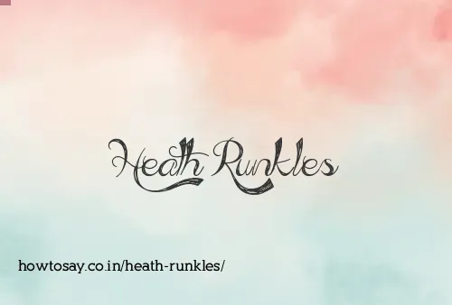 Heath Runkles
