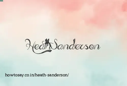 Heath Sanderson