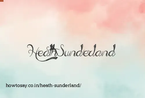 Heath Sunderland