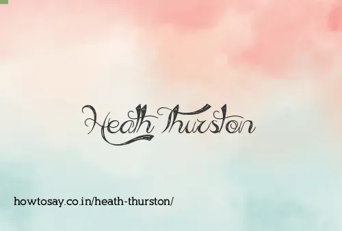 Heath Thurston