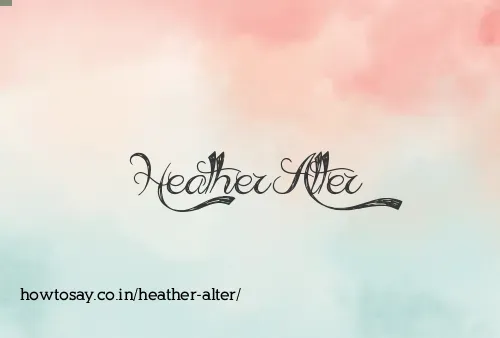 Heather Alter