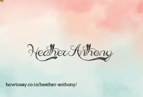 Heather Anthony