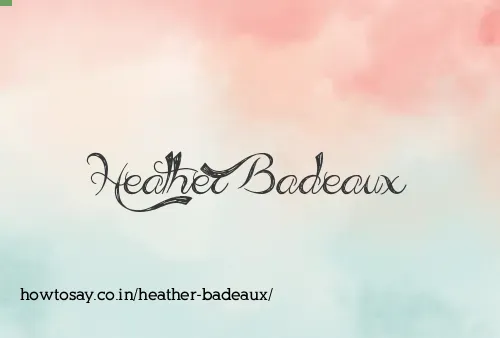 Heather Badeaux