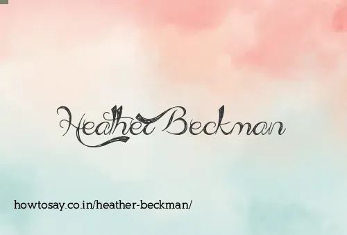 Heather Beckman