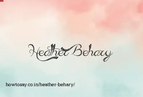 Heather Behary