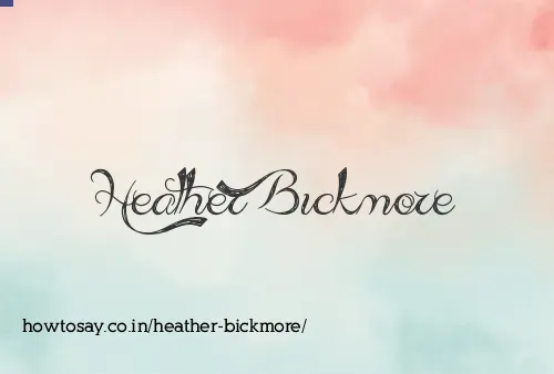 Heather Bickmore