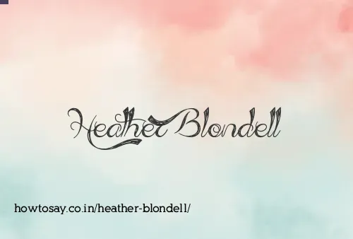 Heather Blondell
