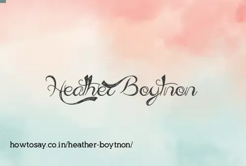 Heather Boytnon