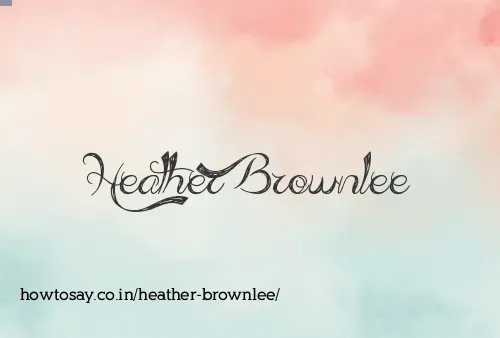 Heather Brownlee