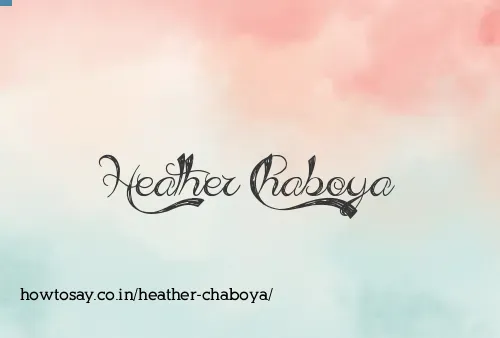 Heather Chaboya