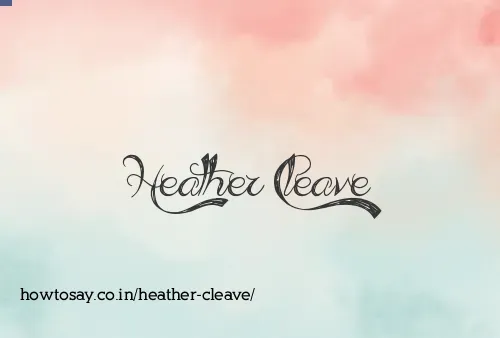 Heather Cleave