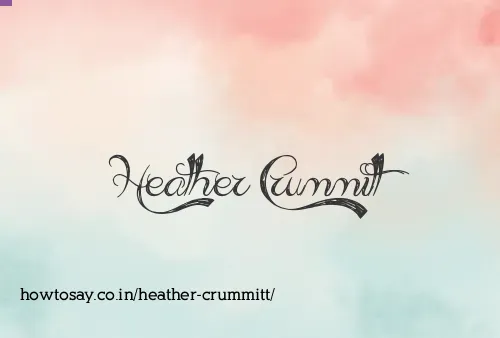 Heather Crummitt