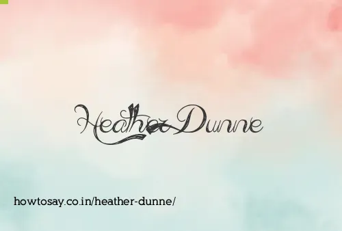 Heather Dunne