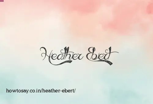 Heather Ebert