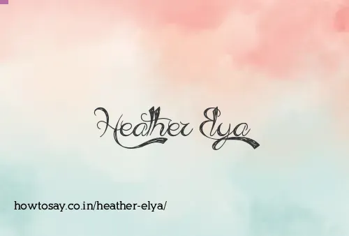 Heather Elya