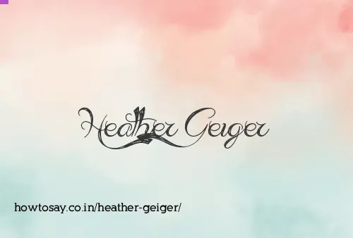 Heather Geiger