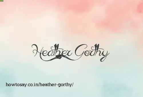 Heather Gorthy