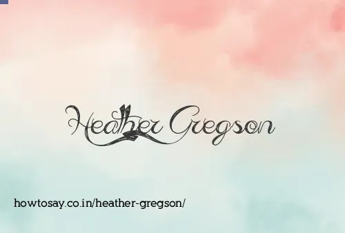 Heather Gregson