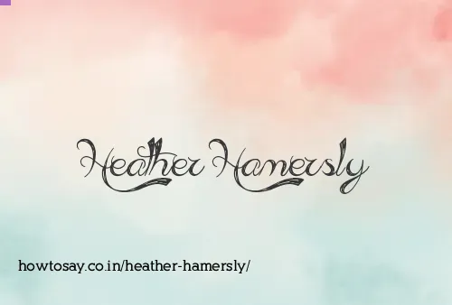 Heather Hamersly