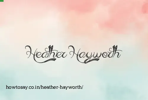 Heather Hayworth