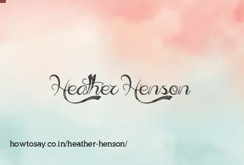 Heather Henson