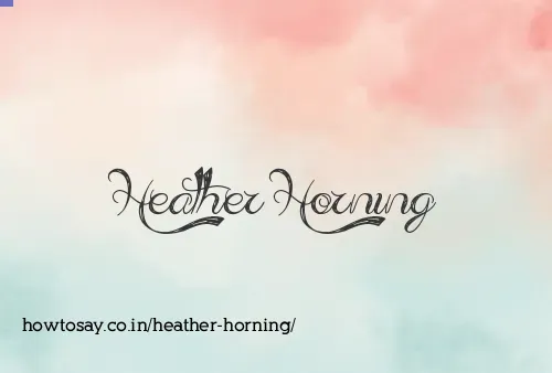 Heather Horning