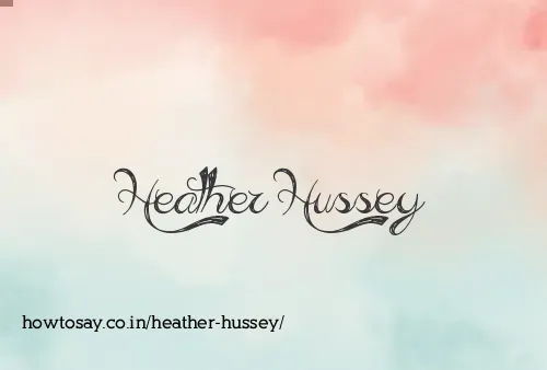 Heather Hussey