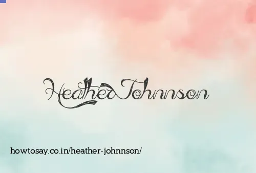 Heather Johnnson
