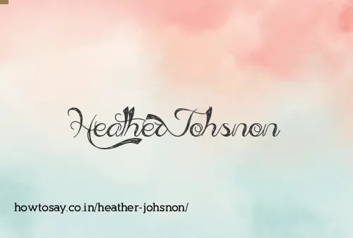 Heather Johsnon