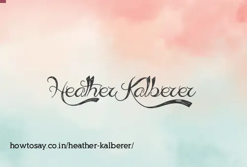 Heather Kalberer