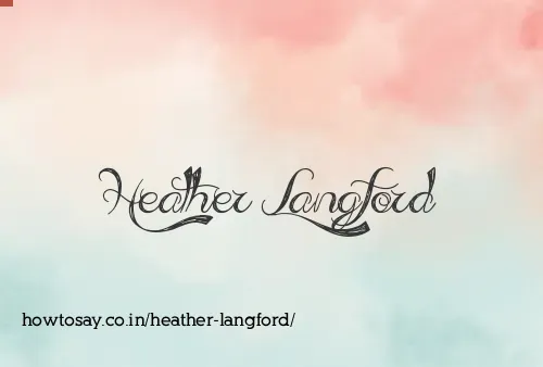 Heather Langford