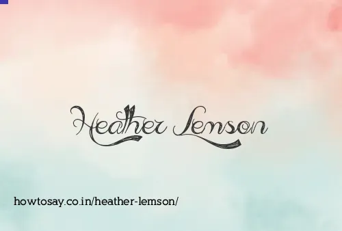 Heather Lemson