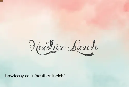 Heather Lucich