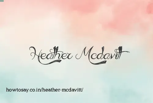 Heather Mcdavitt