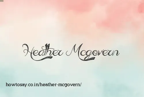 Heather Mcgovern