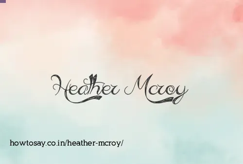 Heather Mcroy