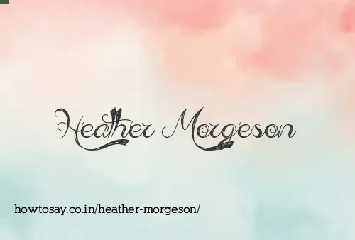 Heather Morgeson