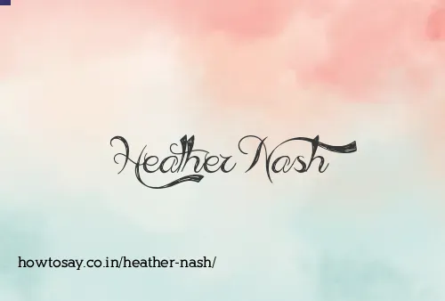 Heather Nash