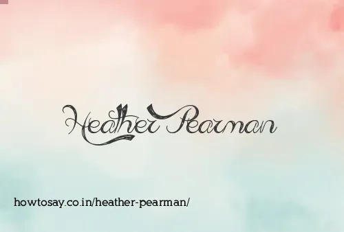 Heather Pearman