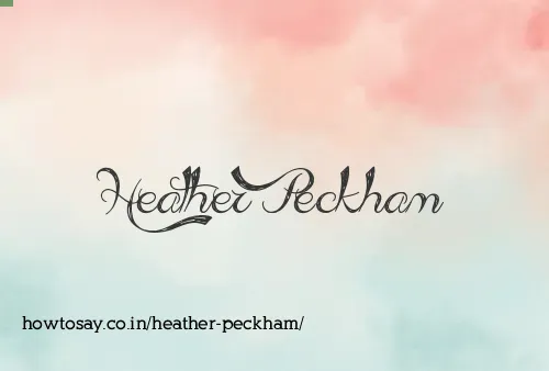 Heather Peckham