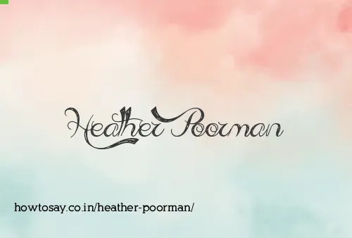 Heather Poorman