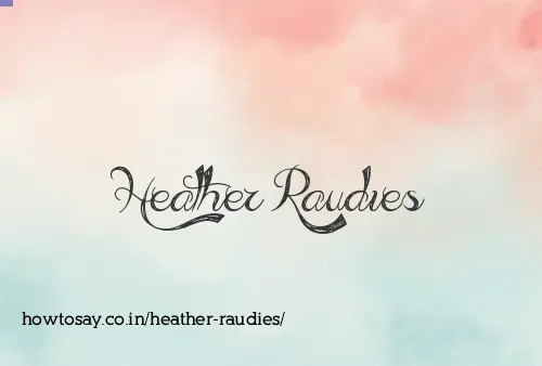 Heather Raudies