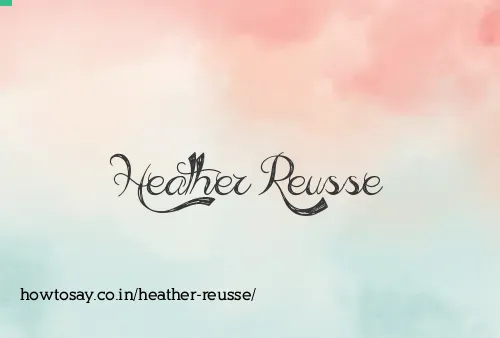 Heather Reusse