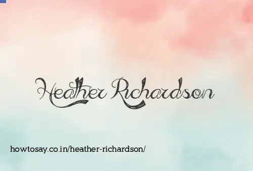 Heather Richardson