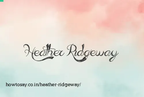 Heather Ridgeway