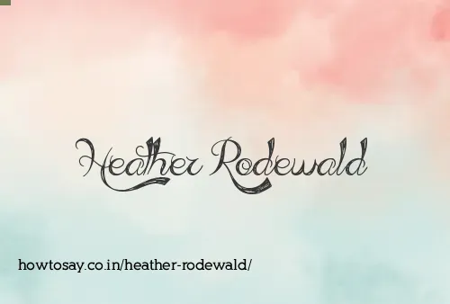 Heather Rodewald