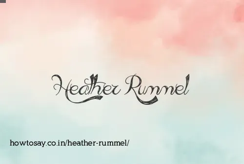Heather Rummel