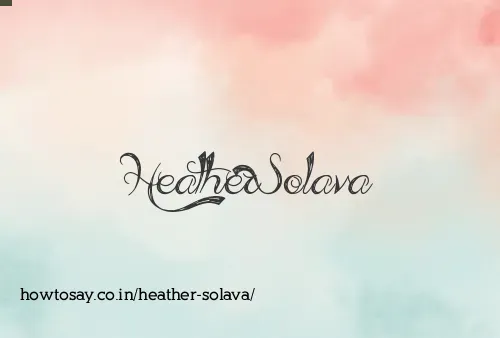 Heather Solava