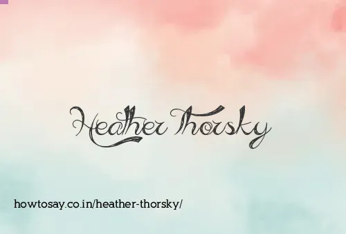 Heather Thorsky